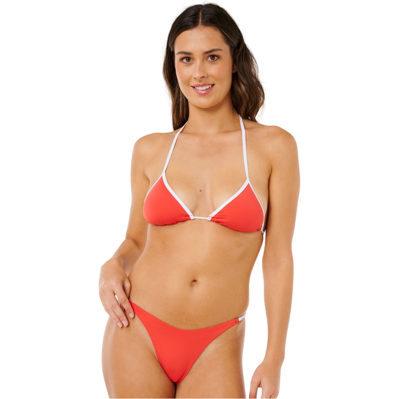 Rip Curl Womens Classic Surf Sliding Triangle Bikini Top 0SXWSW - Red